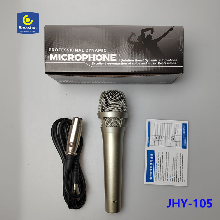 Ručni kondenzatorski mikrofon za livestream, bežični, model JHY-105, frekvencijski odziv 30 Hz–15 kHz, SNR ≥75 dB