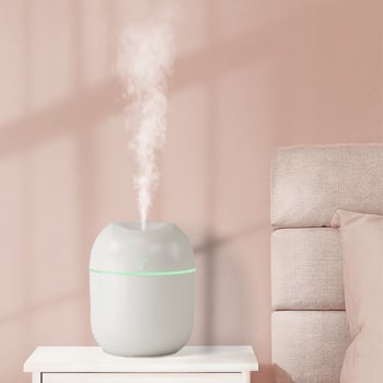 Υγραντήρας υπερηχητικός με υψηλή έξοδο ομίχλης για οικία, γραφείο και αυτοκίνητο — δεξαμενή 0,5 L, τροφοδοσία USB, χρονόμετρο 2–8 ώρες, 1 έξοδος ομίχλης, μοντέλο sd-03