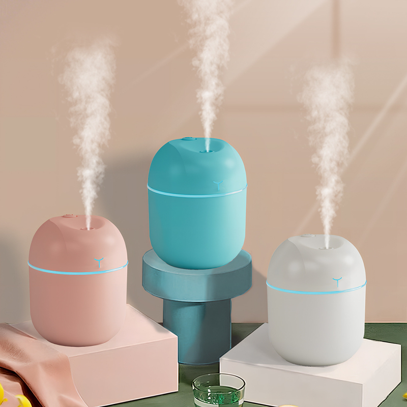 Υγραντήρας υπερηχητικός με υψηλή έξοδο ομίχλης για οικία, γραφείο και αυτοκίνητο — δεξαμενή 0,5 L, τροφοδοσία USB, χρονόμετρο 2–8 ώρες, 1 έξοδος ομίχλης, μοντέλο sd-03