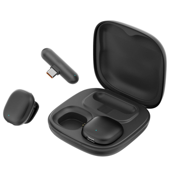 Microfon Lavalier fără fir V36 pentru transmisiuni AI, anulare zgomot AI, Bluetooth 5.3, interval frecvențe 20 Hz–20 kHz, SNR ≥85 dB, autonomie baterie 6–8 h