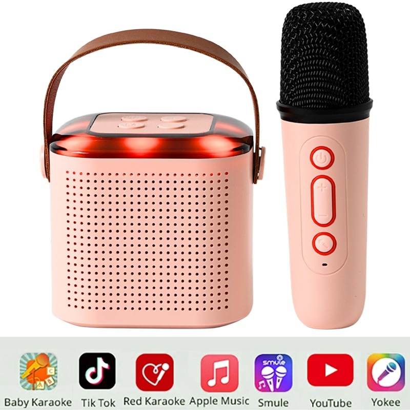 Bluetooth karaoke ηχοσύστημα με ενσωματωμένο μικρόφωνο, Υποστήριξη TF κάρτας, 5W, Bluetooth 5.0, 100Hz-20kHz