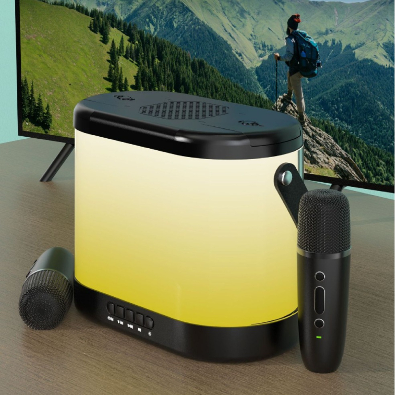 Vanjski prenosni Bluetooth zvučnik s mikrofonom za karaoke - ugrađena baterija 2000-4000 mAh, 20W, Bluetooth 5.2, frekvencijski raspon 20 Hz-20 kHz, SNR >=75 dB