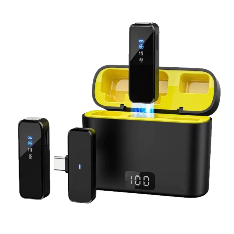 Lavalier mikrofón pre živé vysielanie, s vstavanou batériou, omnidirekčný príjem, 20 Hz–20 kHz, SNR ≥70 dB