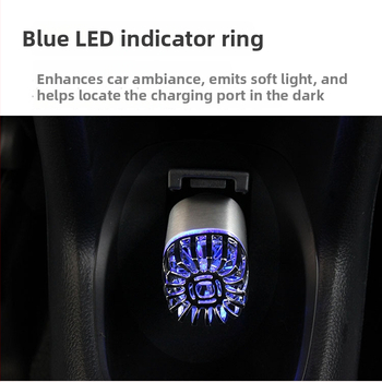 Dvofunkcijski metalni auto punjač i pročistač zraka, anion, model 6291, aluminijska legura + ABS, 0.8W, USB 2 porta