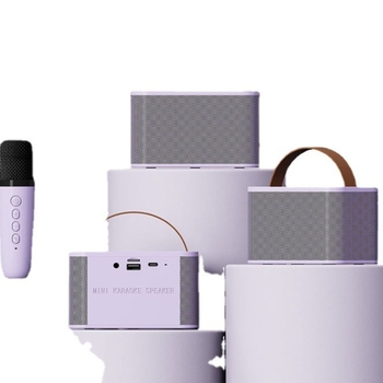 Φορητό ηχείο καραόκε με δύο ηχεία και μικρόφωνο, Bluetooth 5.0, 6W, εύρος συχνοτήτων 100 Hz-20 kHz, SNR 75 dB