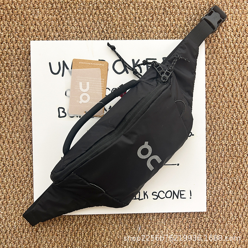 Спортна поясна чанта 2L, нейлон, водоустойчива, ултралека, сгъваема