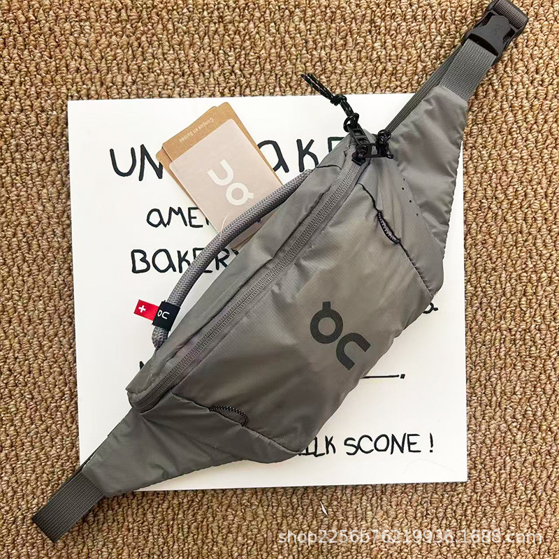 Спортна поясна чанта 2L, нейлон, водоустойчива, ултралека, сгъваема