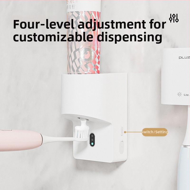 Fali elektromos fogkrém adagoló intelligens infravörös érzékelővel, több sebesség, könnyen tisztítható