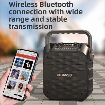 Landscape U16 vanjski Bluetooth zvučnik za karaoke s ugrađenim mikrofonom - prenosni bežični snažni zvučnik