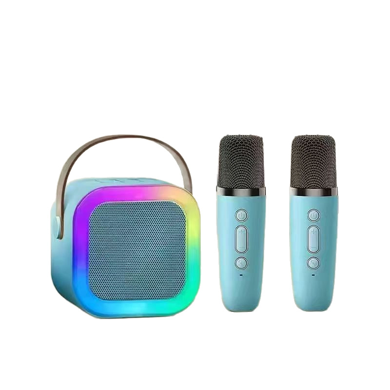 K12 Bluetooth karaoke zvučnik i mikrofon, prijenosni sve-u-jednom, ABS kućište, IPX7, frekvencijski odziv 100 Hz–20 kHz, SNR ≥70 dB, Bluetooth veza