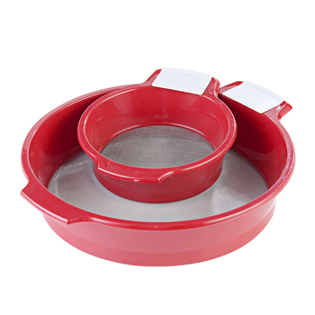 Sită de făină cu plasă ultra-fină pentru coacere — design modern minimalist