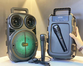 Boxă portabilă karaoke cu Bluetooth, alimentare USB, stocare 32GB, redare de 6 ore