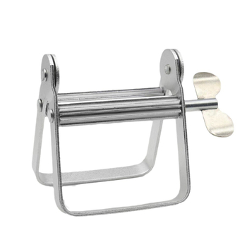 Dispenser za kremu za kosu; aluminijska legura; neto sadržaj 105 g; doza kreme; pogodan za kreme za lice i pastu za zube