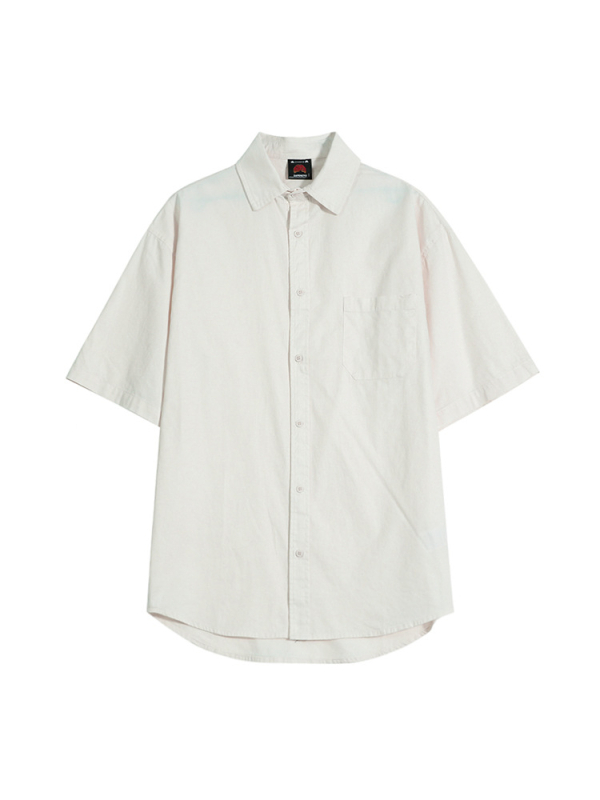 Muška kratka košulja, slobodan kroj, korejski stil, 100% pamuk