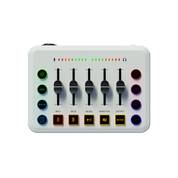 F9 Φορητή κάρτα ήχου με 48V phantom τροφοδοσία, εναλλάξιμο πολικό μοτίβο, συμβατή με δυναμικά και condenser μικρόφωνα για ζωντανές ερμηνείες