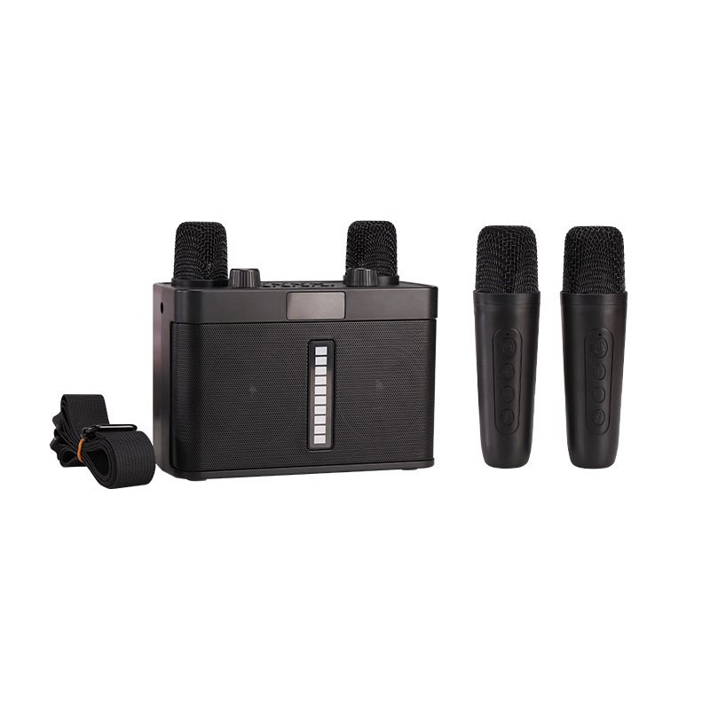 Bluetooth karaoke zvučnik s dva mikrofona, prijenosni all-in-one za vanjske zabave i kućna okupljanja, model WJ-A8265.3