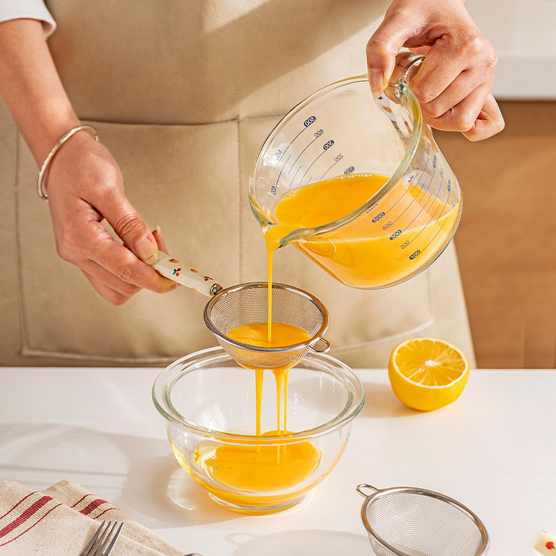 Modern Housewife Filtru de făină din oțel inoxidabil cu model animal jacquard – unealtă de bucătărie pentru coacere și filtrarea laptelui de soia