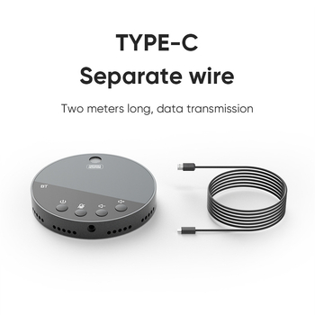 Octave Y08 Ομνιδιεκτιονικό μικρόφωνο με ενσωματωμένο ηχείο, USB/ασύρματο για υπολογιστές και συναντήσεις, 40 Hz–20 kHz, SNR ≥60 dB