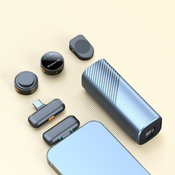 Bežični Lavalier mikrofon S53 – Kompaktni dizajn za snimanje, konferencije i prijenose uživo; ugrađena baterija 300–500 mAh; trajanje baterije 6–8 sati; frekvencijski raspon 20 Hz–20 kHz; SNR ≥70 dB