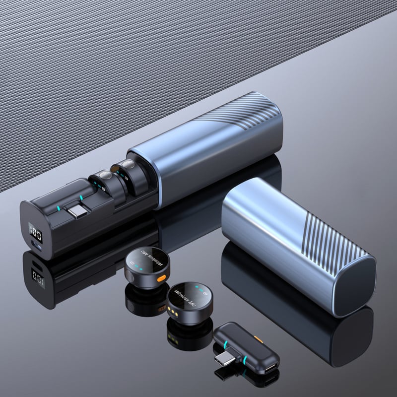 Bežični Lavalier mikrofon S53 – Kompaktni dizajn za snimanje, konferencije i prijenose uživo; ugrađena baterija 300–500 mAh; trajanje baterije 6–8 sati; frekvencijski raspon 20 Hz–20 kHz; SNR ≥70 dB