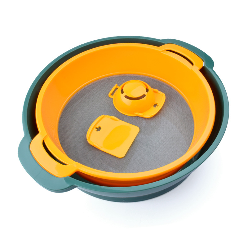 Műanyag lisztszitáló készlet, négy darabos, tojásfehérje szeparálóval és kaparóval, multifunkciós – modern minimalista stílus