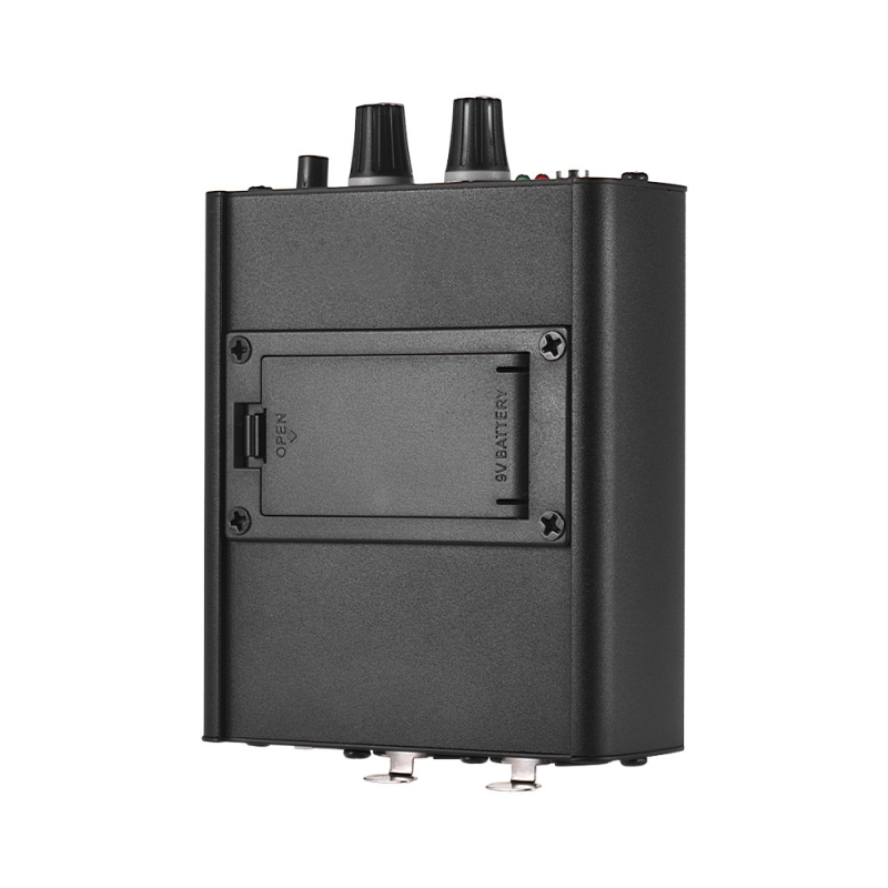 N-AUDIO Monitor fejhallgató erősítővel és headsetmikrofonnal hangszeres élő monitorozáshoz – Sztereó hang, 9V tápellátás, Sztereó szintézis, Tónus konfiguráció: Sztereó