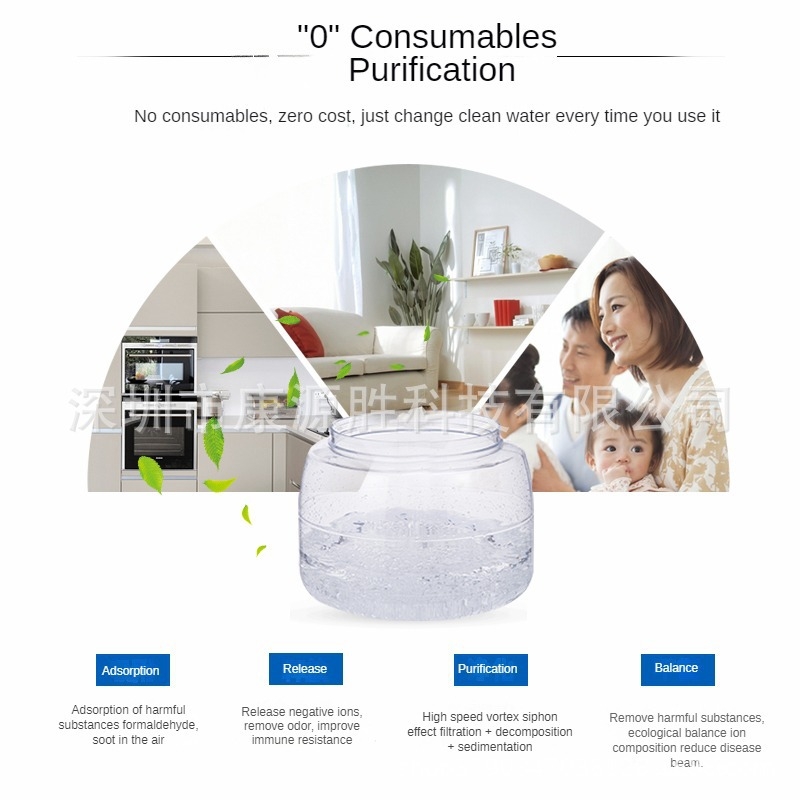 Légtisztító, párásító és diffúzor egy készülékben – párásítás és tisztítás, 50 m³/h, <36 dB, 11–20 m²-es fedettség, hálózati tápellátás, távirányító