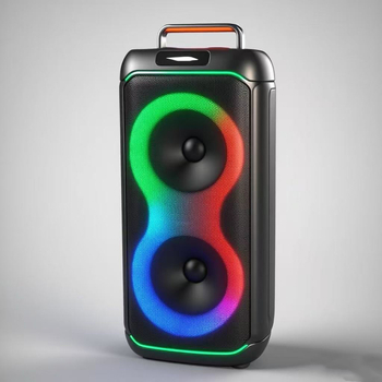 Prijenosni Bluetooth zvučnik za vanjsku upotrebu i karaoke, 2 zvučnika, 40 W, Bluetooth 5.0, ugrađena baterija 2000–4000 mAh