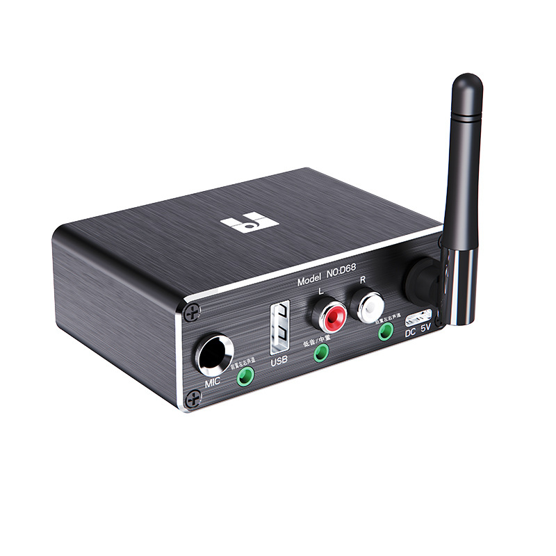 5-kanalni Bluetooth audio prijemnik s dekodiranjem 5.1, aluminijsko kućište, napajanje Type-C, raspon frekvencija 60 Hz–15 kHz, SNR ≥85 dB