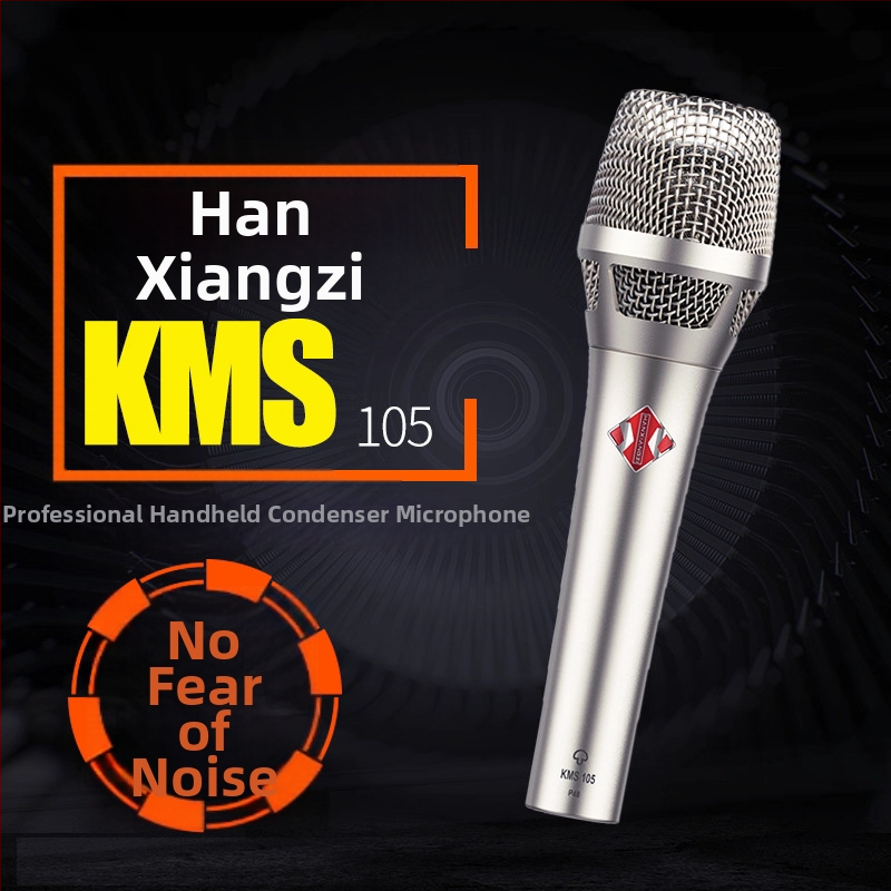 KMS-105 profesionalni kondenzatorski mikrofon za live streaming i snimanje | Kardioidni, 20 Hz–20 kHz, SNR ≥85 dB, phantom napajanje 48V
