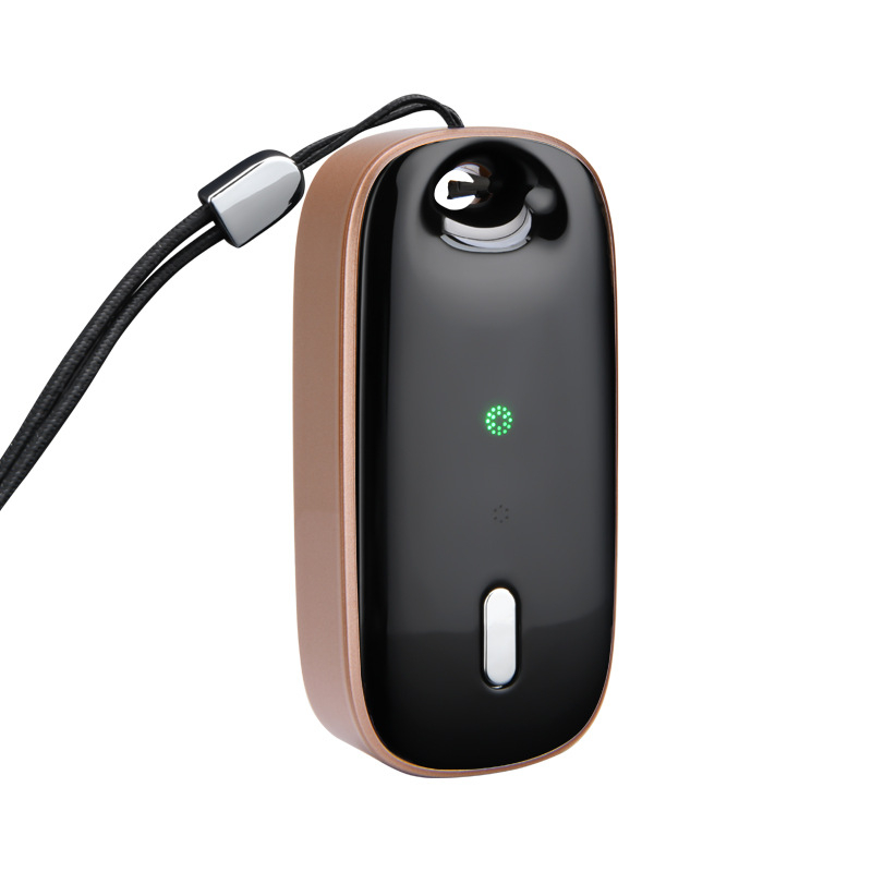 Viselhető nyakörv-típusú légtisztító negatív ion technológiával, USB-tápellátás, ultra-csendes működés, levegőáramlás 51–150 m³/h, alkalmas helyiségekben legfeljebb 10 m²-ig