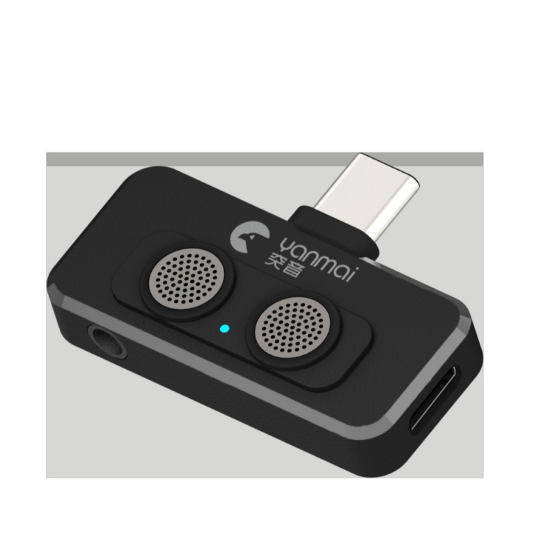 USB-C dvostruki mikrofon za mobitel s AI redukcijom buke, Plug-and-Play za snimanje videa