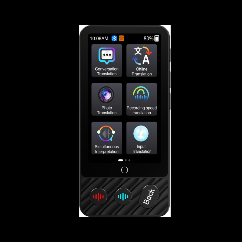 Model M50 pametni glasovni prevodnik s offline prijevodom, Wi‑Fi, Android, Bluetooth, doseg do 30 m, dodirno upravljanje, mogućnost prilagodbe