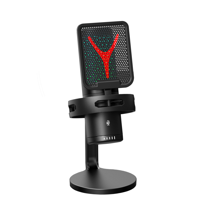 Yanmai Gm7 USB kondenzátoros játékmikrofon RGB világítással és érintéses némító gombbal