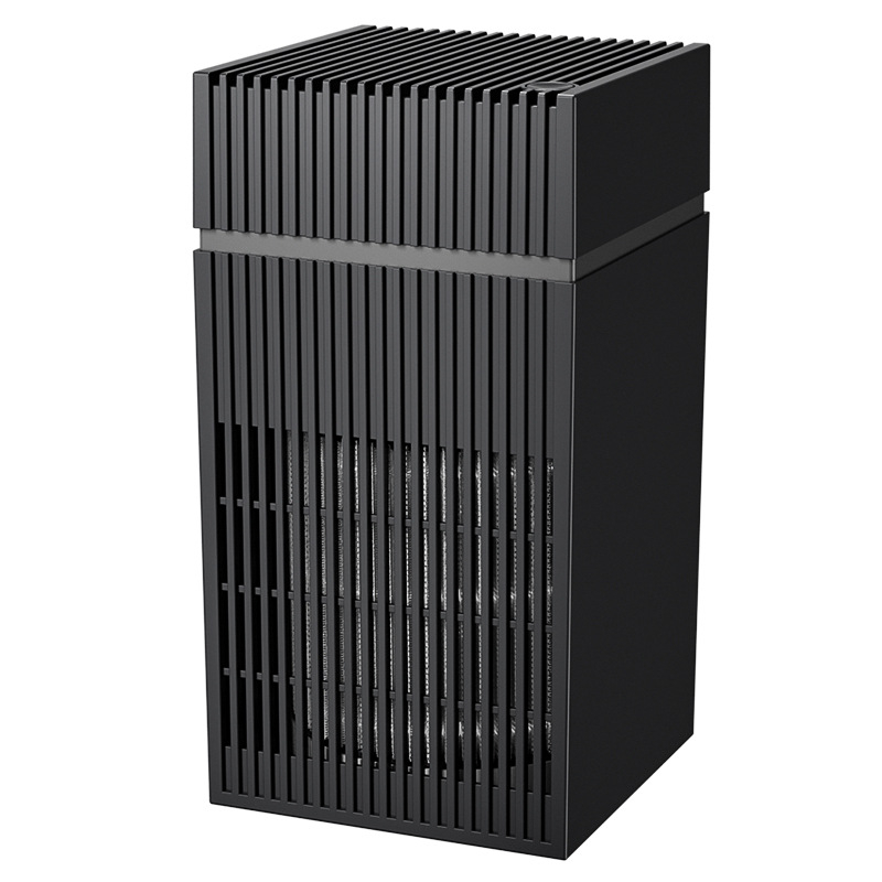 Asztali levegőtisztító otthonra: formaldehid, szag és állatszőr eltávolítása; UV+HEPA technológia; 50 m3/h, zaj ≤36 dB, USB tápegység, telepítés nélküli, 21–30 m2-es területre