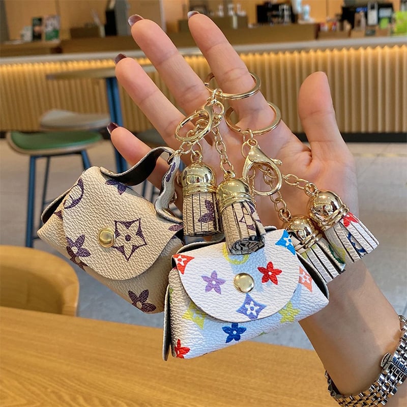 PVC pénztárca növény- és virágmintával, uniszex, 2025 tavaszi kiadás