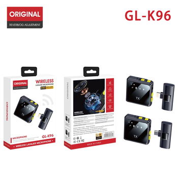 R9 vezeték nélküli lapel mikrofon élő közvetítéshez – 2 csatornás, omnidirekcionális, Bluetooth 5.0, 20Hz-20kHz, beépített akkumulátor