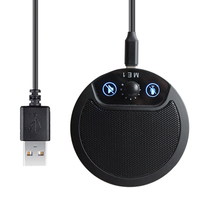 USB konferencijski mikrofon s 360° omnidirekcijskim snimanjem, napajanje 5V, raspon 20 Hz–20 kHz, SNR ≥70 dB