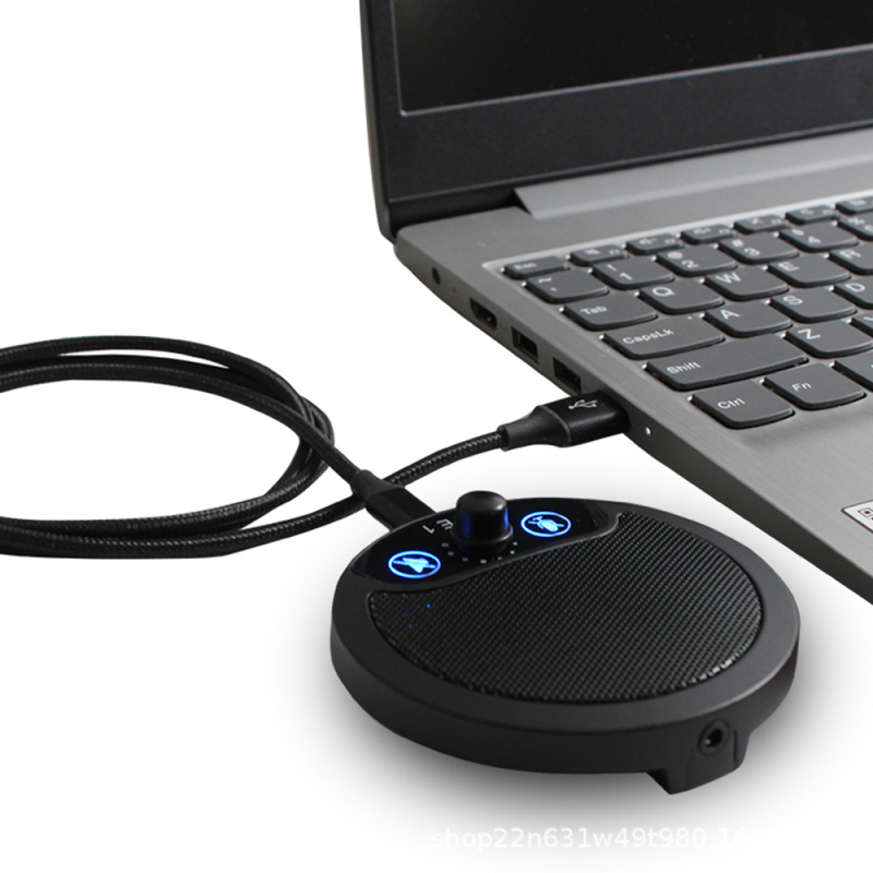 USB konferencijski mikrofon s 360° omnidirekcijskim snimanjem, napajanje 5V, raspon 20 Hz–20 kHz, SNR ≥70 dB