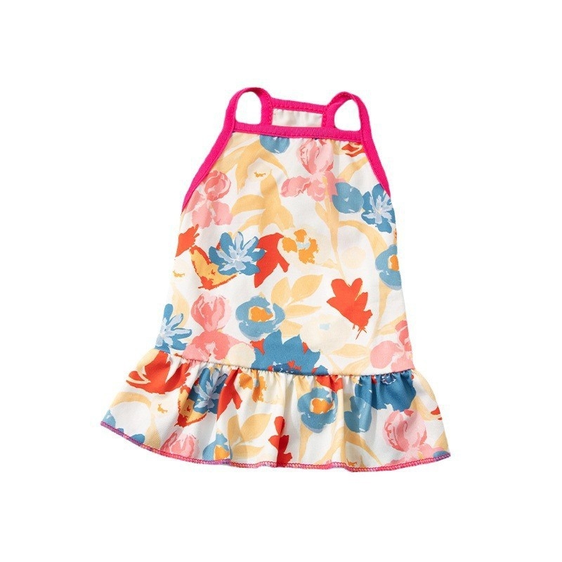 Лятна пола с презрамки за домашни любимци (за кучета и котки) — полиестер, облекло за животни, стил: Друг, категория: пола