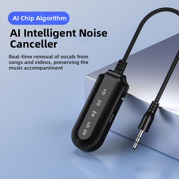 AI nástroj na odstránenie vokálu a sprievodu, model K300, podpora Bluetooth, bezdrôtový dosah 20 m, prevádzka: káblová aj bezdrôtová, plastové puzdro