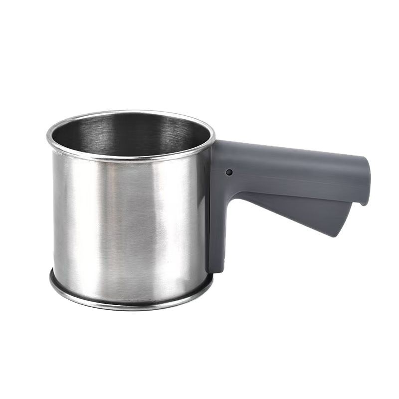 Cernător de făină din oțel inoxidabil, manual semi-automat, sită cu ochiuri fine, pentru coacere