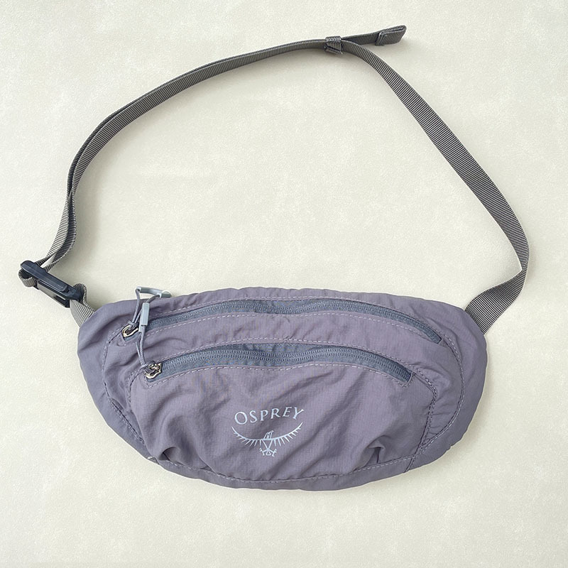 Спортна поясна чанта, еднотонен дизайн (Oxford плат; подплата: найлон; унисекс)