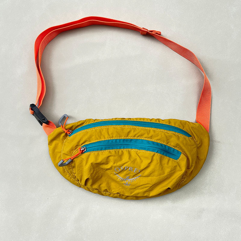 Спортна поясна чанта, еднотонен дизайн (Oxford плат; подплата: найлон; унисекс)