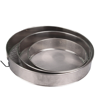 304 rozsdamentes acél liszt-sita, 40/60 háló, konyhai sütőeszköz