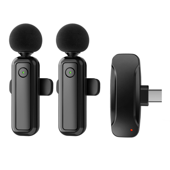 Bežični lavalier mikrofon s redukcijom šuma za prijenos uživo i snimanje videa — mini Bluetooth mikrofon