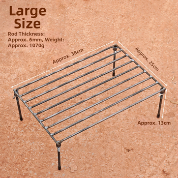 Vanjski čelični roštilj s odvojivim trokutastim nogama, prijenosan i višenamjenski, kvadratnog oblika