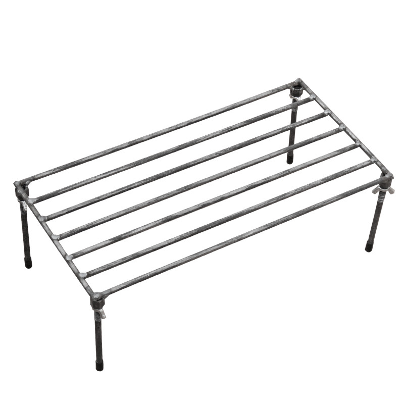 Vanjski čelični roštilj s odvojivim trokutastim nogama, prijenosan i višenamjenski, kvadratnog oblika