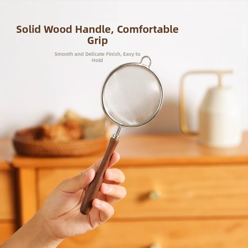 Sivă pentru făină cu plasă ultra-fină din oțel inoxidabil 304, filtru multipurpose pentru piure de bebeluși, GF-6844, design modern minimalist