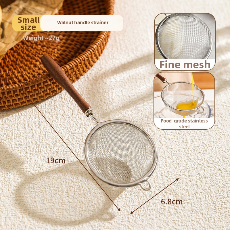 Sivă pentru făină cu plasă ultra-fină din oțel inoxidabil 304, filtru multipurpose pentru piure de bebeluși, GF-6844, design modern minimalist